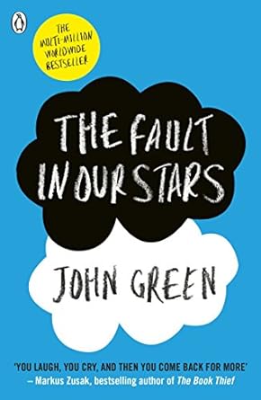 The Fault in Our Stars book cover by John Green, young adult tragic love story and cancer novel