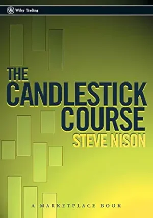The Candlestick Course book cover by Steve Nison, technical analysis trading guide with Japanese candlestick charts