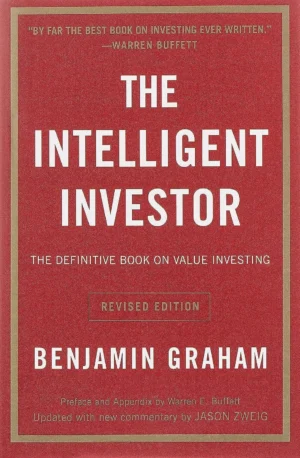 The Intelligent Investor book cover by Benjamin Graham, classic guide to value investing and margin of safety principle