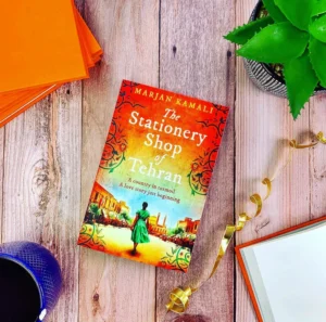 The Stationery Shop of Tehran book cover by Marjan Kamali, historical fiction and Iranian love story novel