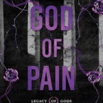 God of Pain book cover by Rina Kent featuring a dark, luxurious image of a suited, dominant man (Adrian) gripping the waist of a bride in a torn wedding dress (Isla), with a backdrop of a gothic church or opulent, somber estate.