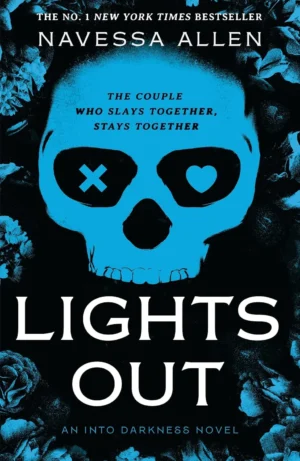 Lights Out book cover featuring a dark, atmospheric image of a house with a single light flickering during a storm.
