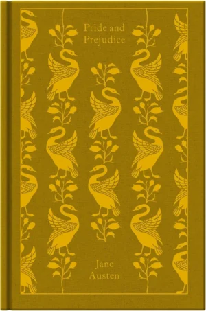 Pride and Prejudice Penguin Classics book cover featuring a traditional Regency-era portrait or elegant typographic design.