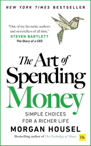The Art of Spending Money book cover featuring an elegant, simple design with coins, a plant, or a mindful spending symbol.